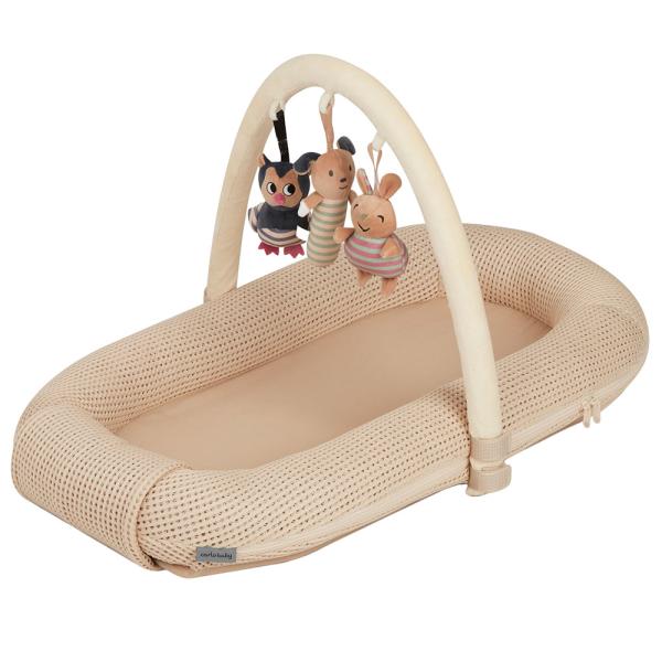 Babynest med Legebue Beige