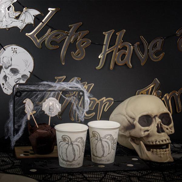 Papkrus Halloween Græskar 8-pak