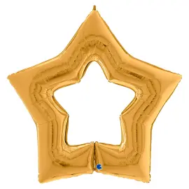 Linky Star Folieballon Guld