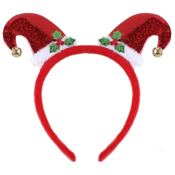 Julehårbøjle med Nissehuer og Bjælder