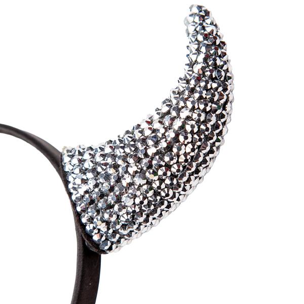 Djævelehorn Hårbøjle med Rhinsten
