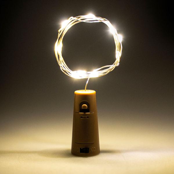 Flaskebelysning Korkprop med LED-lyskæde