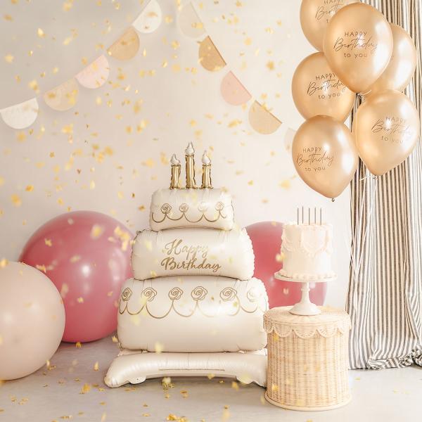 Folieballon Kage Happy Birthday 70 x 100 cm
