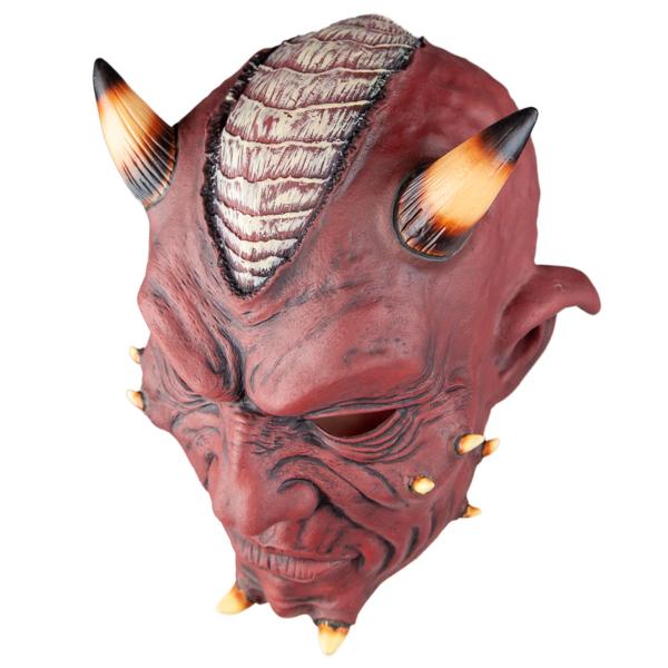 Latexmaske Djævel med Horn