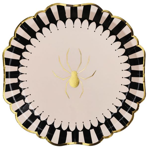 Paptallerkener Gyldne Edderkopper