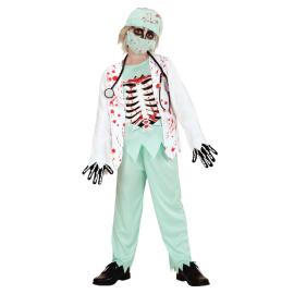 Zombie Doktor Børnekostume Medium