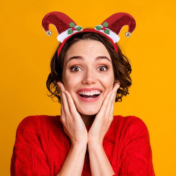 Julehårbøjle med Nissehuer og Bjælder