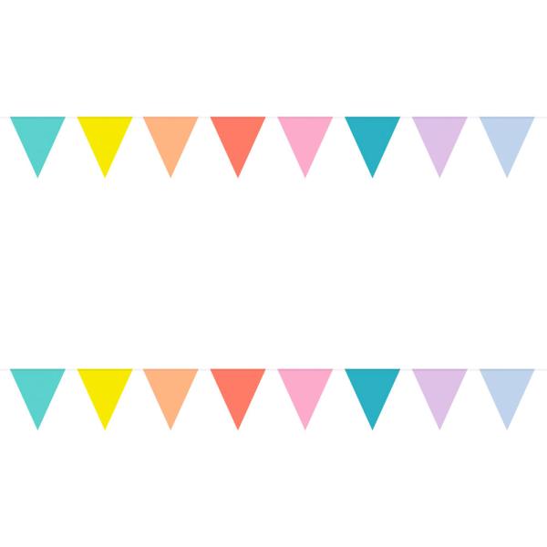 Flagguirlande Pastel