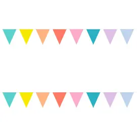 Flagguirlande Pastel