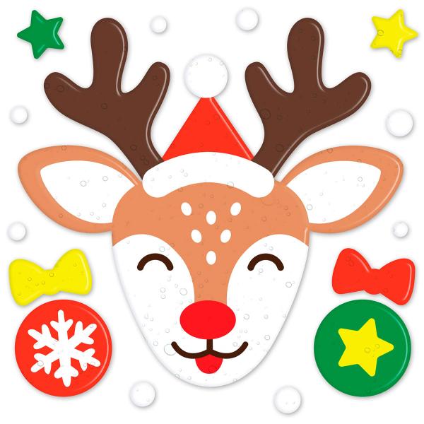 Gel Vinduesdekoration Julerensdyr