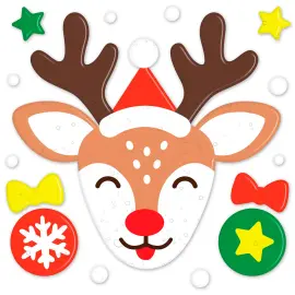 Gel Vinduesdekoration Julerensdyr