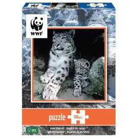 WWF Sneleoparder Puslespil 100 Brikker