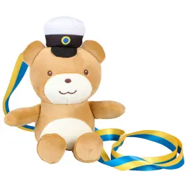 Studenterbamse Bj&oslash;rn Lysebrun 18 cm