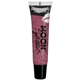 Moon Glitter Holografisk Glitter Lipgloss Lyserød