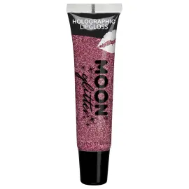 Moon Glitter Holografisk Glitter Lipgloss Lyserød