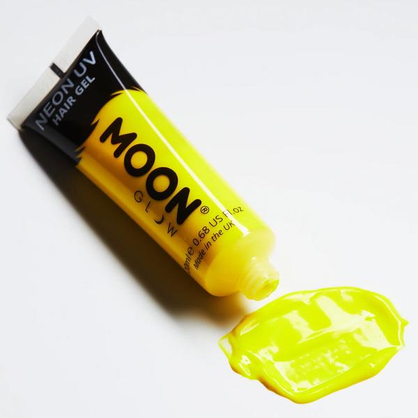 Moon Glow Neon UV Hårgel Intensiv Gul