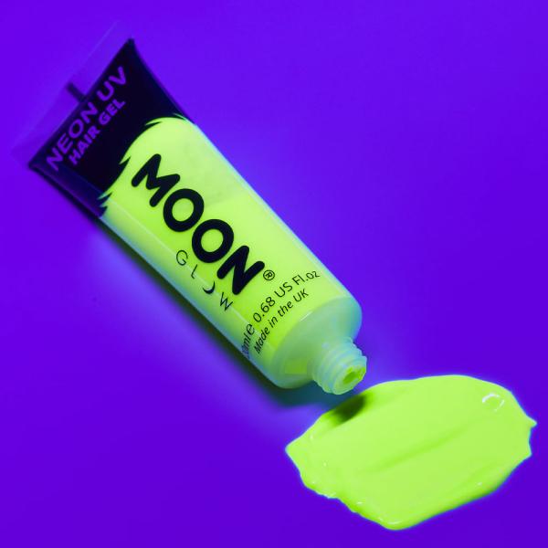 Moon Glow Neon UV Hårgel Intensiv Gul