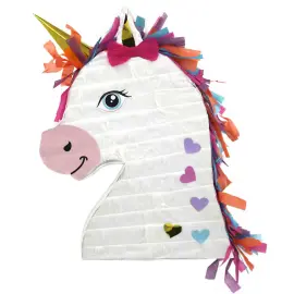 Enhj&oslash;rning Pinata med Hjerter