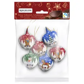 Juletr&aelig;spynt Chokoladehjerter