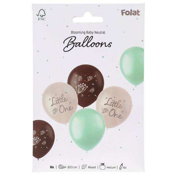 Latexballoner Little One Mix 6-pak