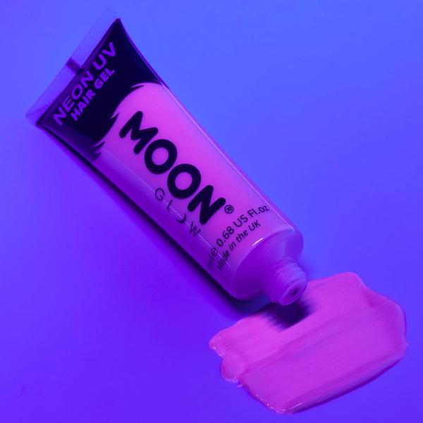 Moon Glow Neon UV Hårgel Intensiv Lilla