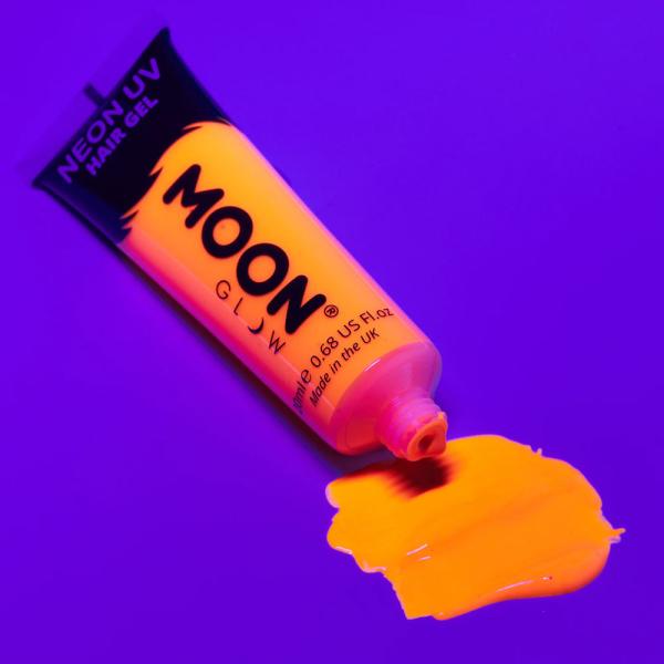 Moon Glow Neon UV Hårgel Intensiv Orange