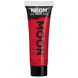 Moon Glow Neon UV Hårgel Intensiv Rød