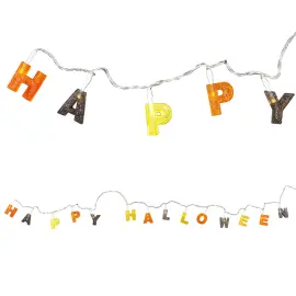 Happy Halloween LED-Lyskæde