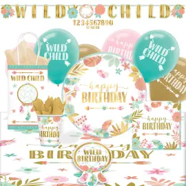 Boho Birtday Festpakke Deluxe 8 Pers