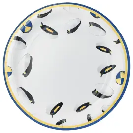 Paptallerkener Studenterhuer 8-pak