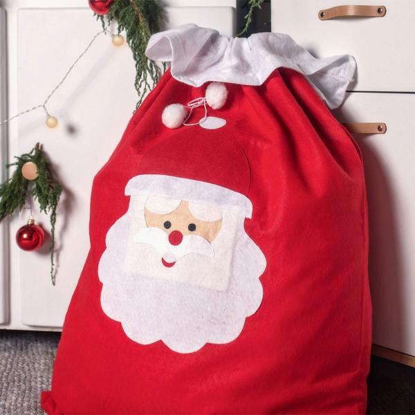 Julemand Julesæk Rød