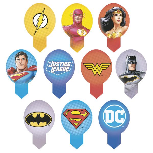 Justice League Spiselige Cupcake Dekorationer