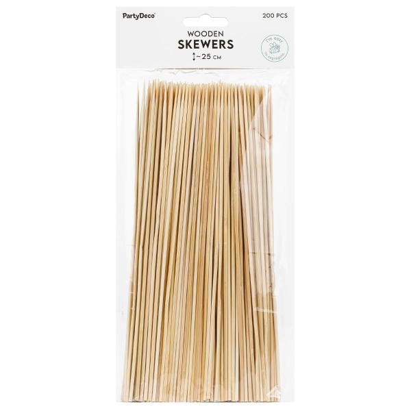 Grillspyd af Træ 25 cm 200-pak