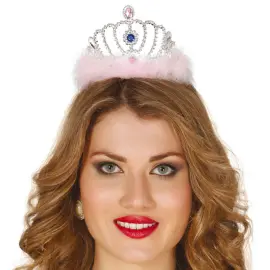 Tiara med Fjer & Juveler Sølv