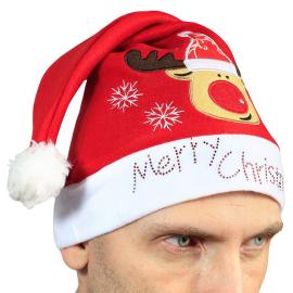 Merry Christmas Nissehue med Rensdyr