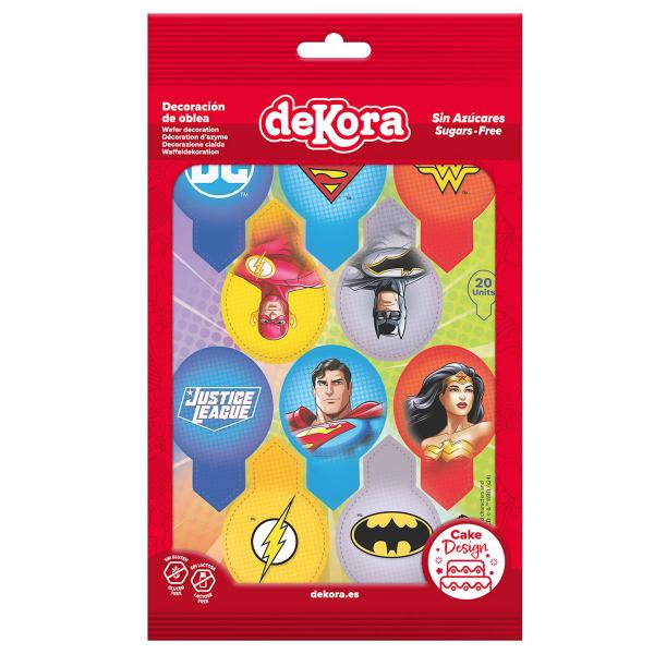 Justice League Spiselige Cupcake Dekorationer