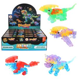 Gennemsigtige Byggeklodser Dinosaur 3+ &aring;r