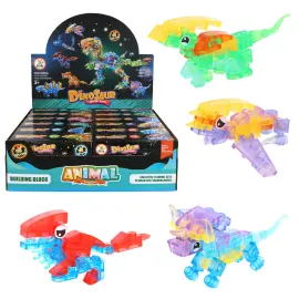 Gennemsigtige Byggeklodser Dinosaur 3+ &aring;r