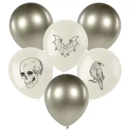 Halloween Latexballoner Mix 6-pak