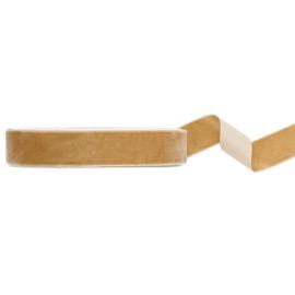 Fløjlsbånd Lys Guld 25 mm