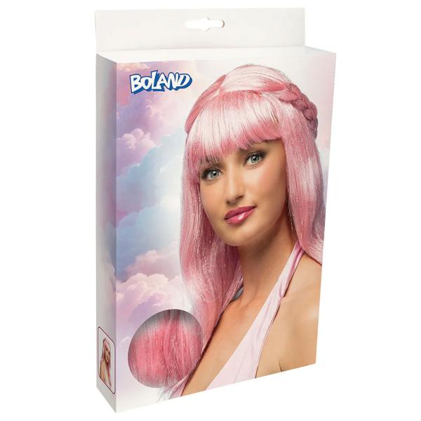 Lysrosa Paryk med Fletninger