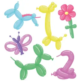 Figurballoner Farvemix Mat 5 cm