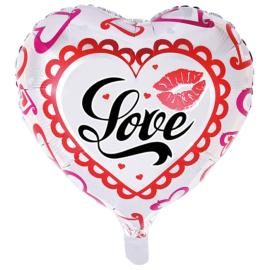 Love Hvid Folieballon