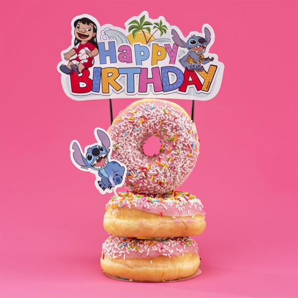 Lilo & Stitch Cake Topper Happy Birthday