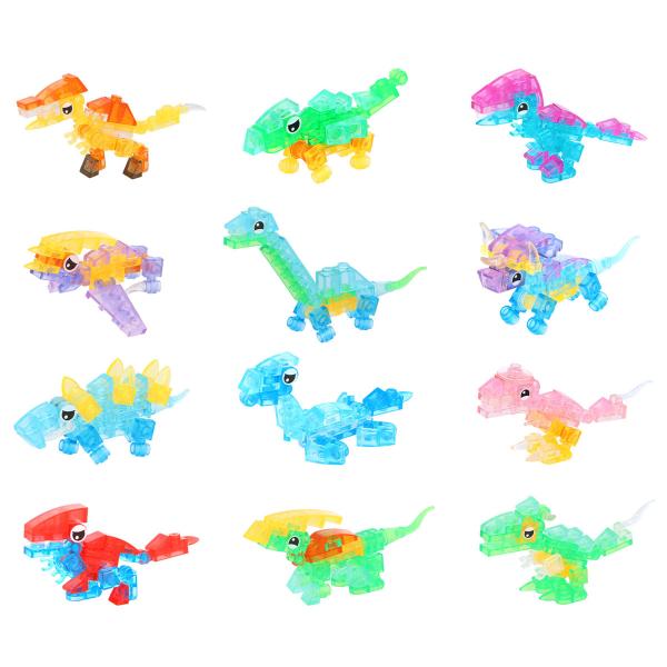 Gennemsigtige Byggeklodser Dinosaur 3+ år