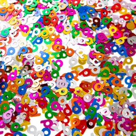 Flerfarved Konfetti 6 &aring;r