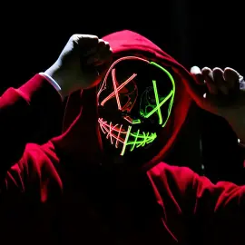 LED Maske Grøn/Rød