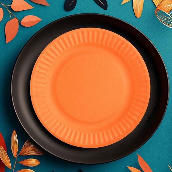 Papirtallerkener Orange