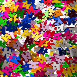 Flerfarved Konfetti 14 &aring;r