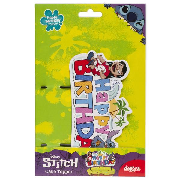 Lilo & Stitch Cake Topper Happy Birthday